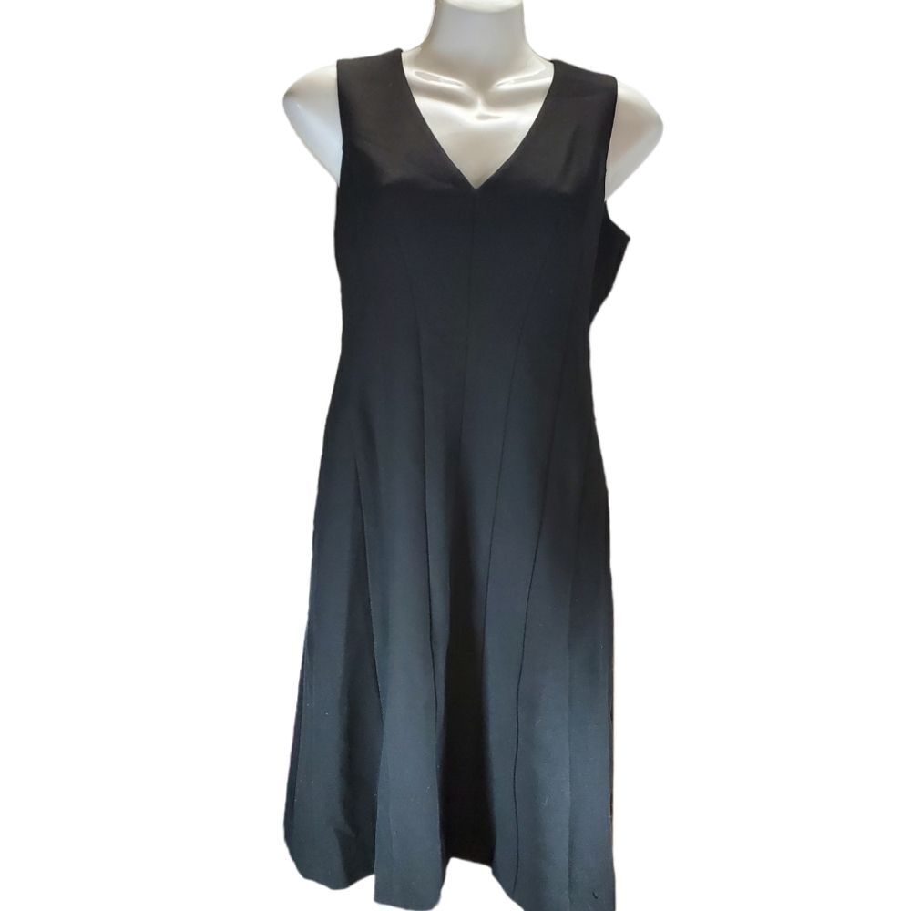 ANN TAYLOR sleeveless black winter weight dress 0